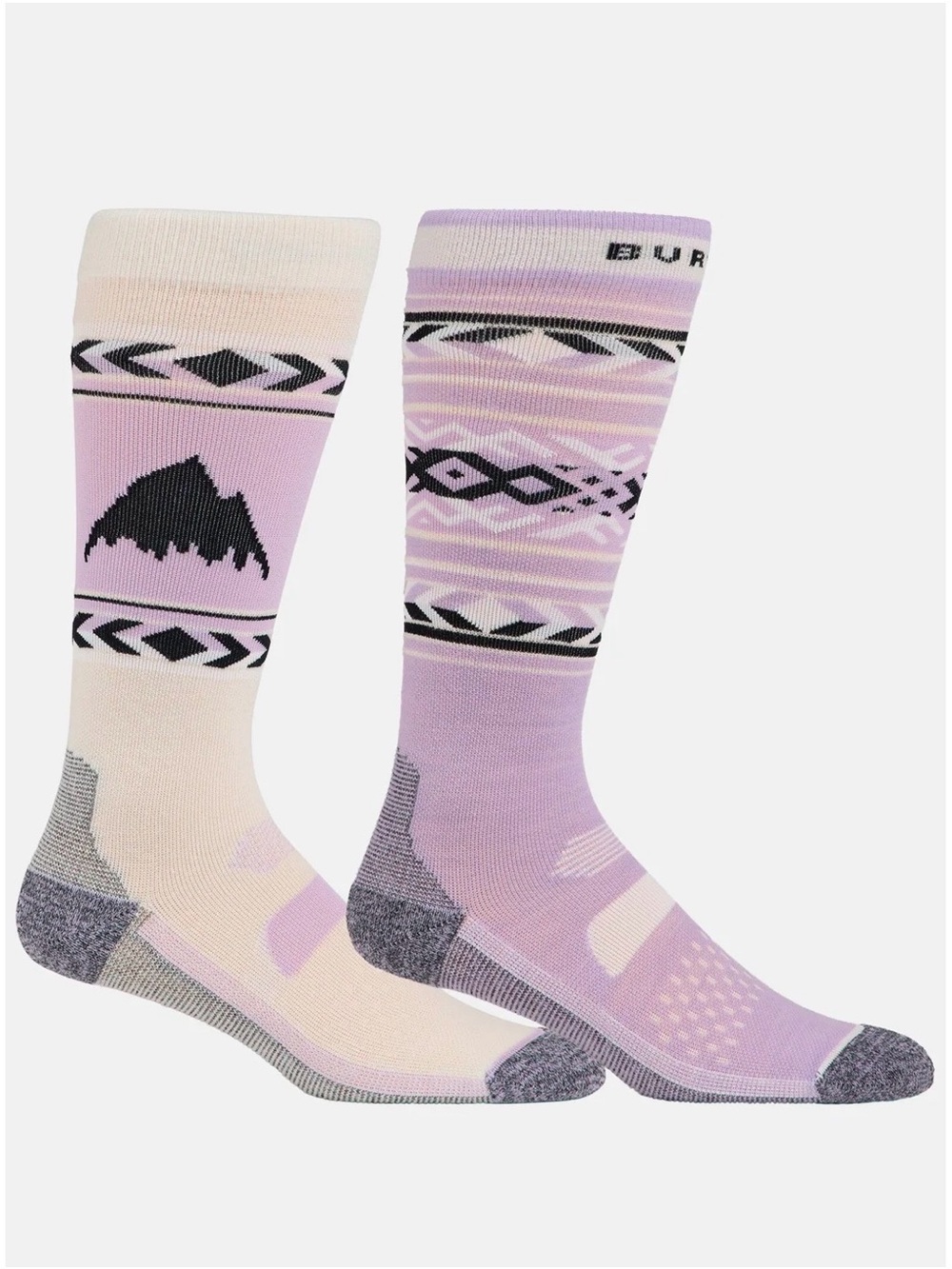 BURTON PERFORMANCE LIGHTWEIGHT 2-PACK SNOWBOARD SOCKS - WOMEN'S NWT